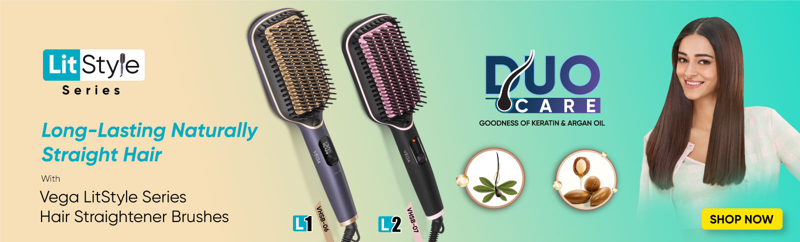 Lit style L2 Hair Straightener Brush