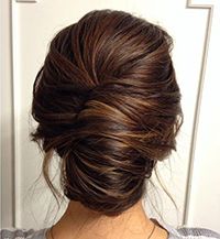 French Bun With Back Hair Roll