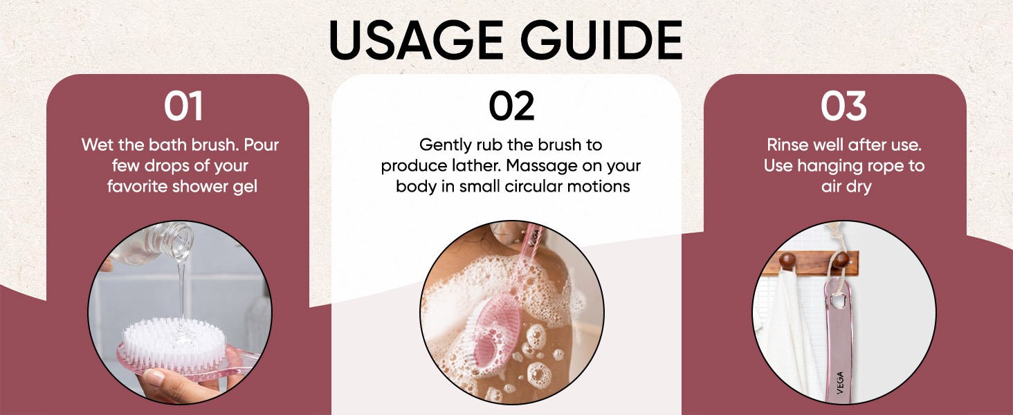 APLUS - Luxury Bristle Bath Brush - BA-1/1