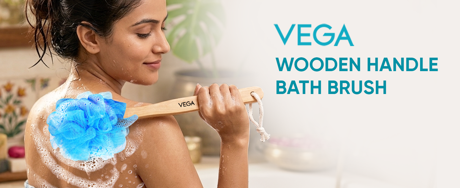 APLUS - Wooden Handle Bath Brush - BA-1/6