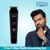 ThumbnailView 1 : VEGA Men 11-in-1 Ultra Multi-Grooming Set with IPX 6 Showerproof Beard/Hair Trimmer, Nose Trimmer & Body Groomer And Shaver, (VHTH-20) | Vega