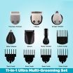 ThumbnailView 4 : VEGA Men 11-in-1 Ultra Multi-Grooming Set with IPX 6 Showerproof Beard/Hair Trimmer, Nose Trimmer & Body Groomer And Shaver, (VHTH-20) | Vega