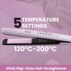 ThumbnailView 5 : 5 Temperature Settings in Digi-Style Hair Straightener | Vega