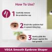 ThumbnailView 4 : VEGA Smooth Eyebrow Shaper Set of 2 Tools-ESS-02 | Vega