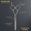 ThumbnailView 1 : Pro Style 30 Thinning Silver line  Hairdressing Scissor - VPMSC-12 | Vega