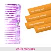 ThumbnailView 2 : Lilac Shampoo Comb - DC-1268 | Vega