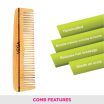 ThumbnailView 3 : Pocket Wooden Comb - HMWC-07 | Vega