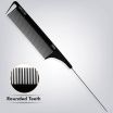 ThumbnailView 2 : Carbon Pin Tail Wide Teeth Comb-Black Line - VPVCC-06 | Vega