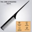 ThumbnailView 1 : Carbon Wide Teeth Tail Comb-Black Line - VPVCC-14 | Vega