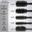 ThumbnailView 1 : Vega Professional Carbon Dry Hair Brush Set - 5 Brushes-VPMHB-17 | Vega
