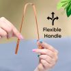 ThumbnailView 4 : EasyGlide Tongue Cleaner (Copper with Handle) - TCC-02 | Vega