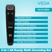 ThumbnailView 2 : VEGA Men 9-in-1 Multi-Grooming Set with Beard/Hair Trimmer, Nose Trimmer & Body Groomer And Shaver, (VHTH-21) | Vega