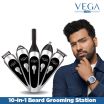 ThumbnailView 1 : VEGA Men 10-in-1 EZY Multi-Grooming Set with Beard/Hair Trimmer, Nose Trimmer & Body Groomer And Shaver, (VHTH-22) | Vega