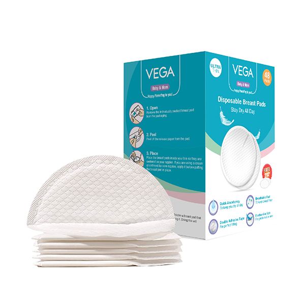 Vega Baby & Mom Breast Pad 48 pcs (48+2 free) - VBBF3-06