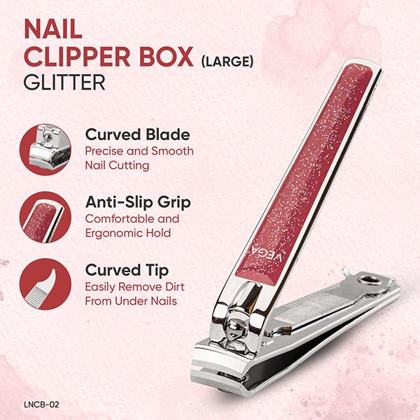 Nail Clipper Box (Large) Glitter - LNCB-02