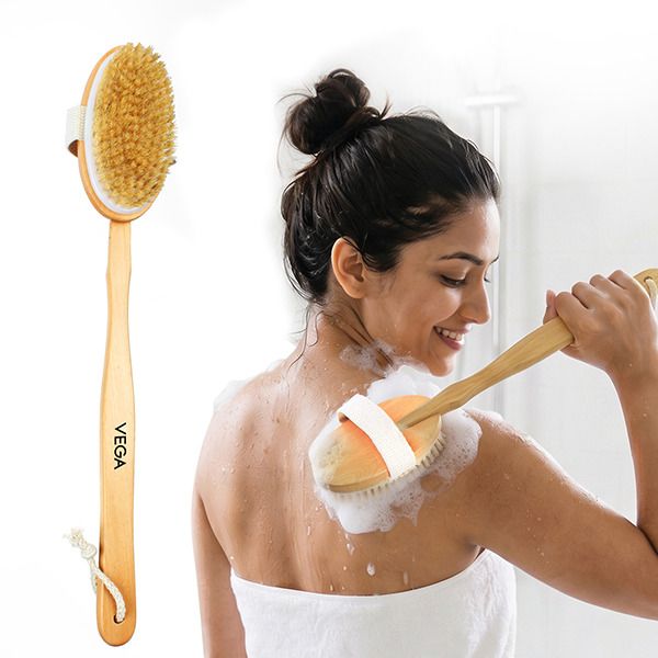 Natural Bristle Bath Brush - NBA-1/3