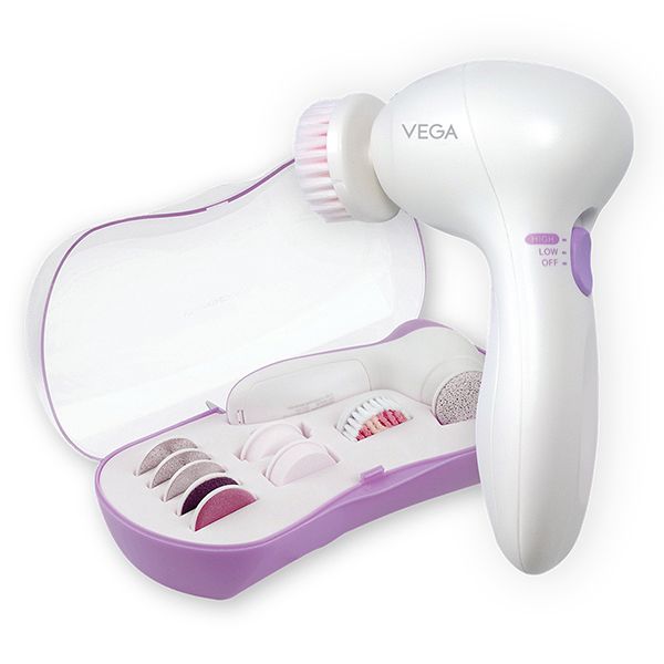 VEGA Smart 9-in-1 Head To Toe Cleaning Set For Pedicure, Manicure And Skin & Body Massager, (VHCK-01)
