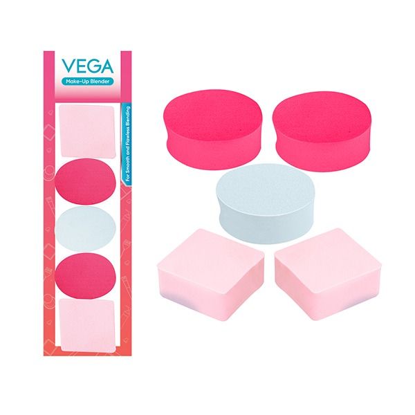 Vega Make-Up Blender (Pack of 5)-MP-07 Vega Make-Up Blender (Pack of 5)