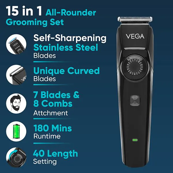 Buy Vega OG 15-in-1 All-Rounder Grooming Set Online