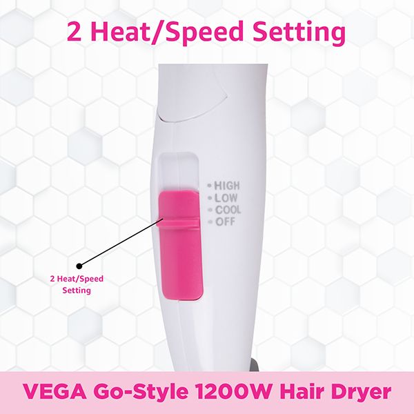 Buy Go-Style 1200 Hair Dryer Online - VHDH-18 | VEGA