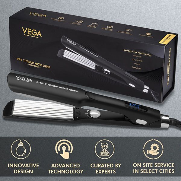Buy Pro Titanium Micro Crimp Hair Crimper - VPPMS-10 at Best Price Online |  Vega