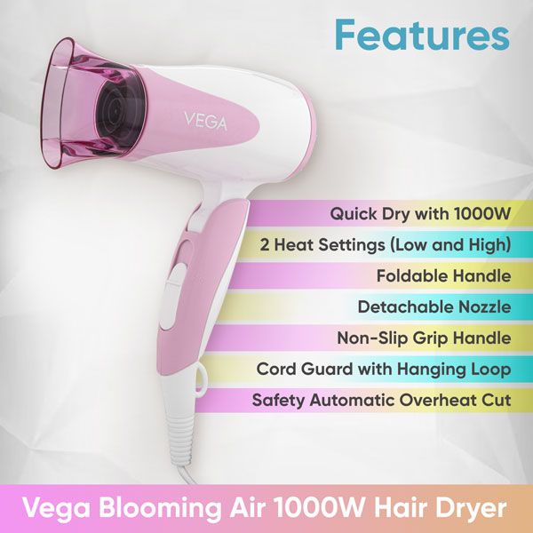 Hair dryer with cool air outlet setting