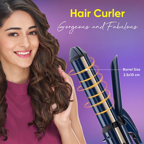 Hair styler outlet curler