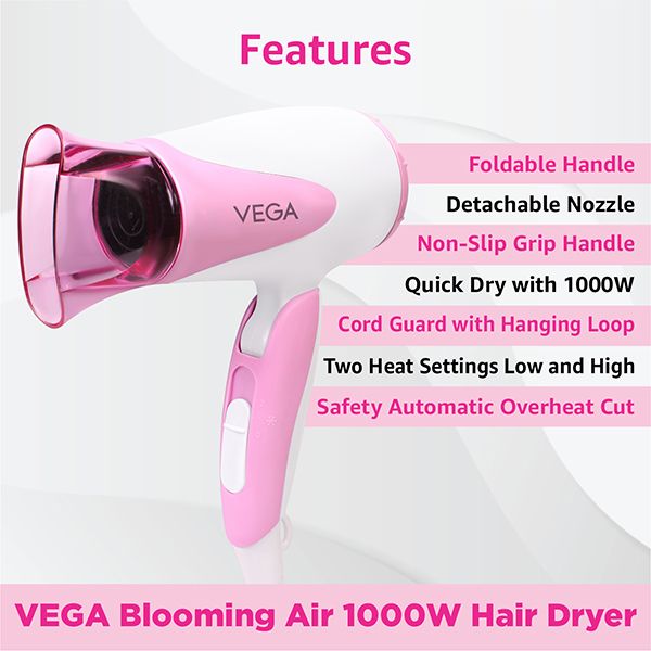 vega blooming hair dryer