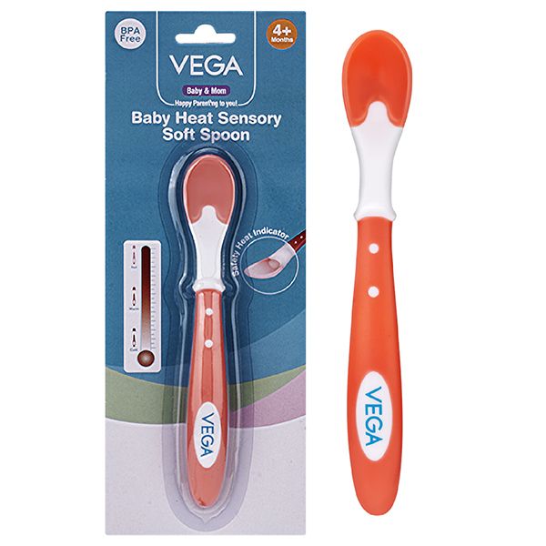 Vega Baby & Mom Heat Sensory soft Weaning spoon - VBWA3-03