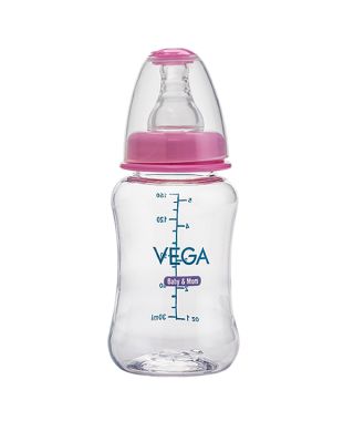 Vega Baby & Mom Tritan Feeding Bottle 150ml Regular Neck - Pink - VBFB3-01