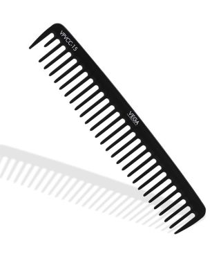 Carbon Detangling Comb-Black Line - VPVCC-15