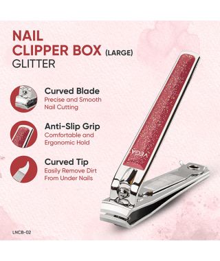 Nail Clipper Box (Large) Glitter - LNCB-02