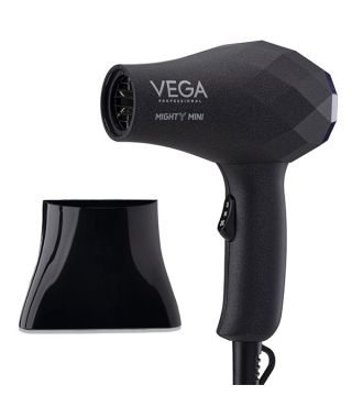 Mighty Mini 1000W Hair Dryer - Black - VPVHD-05