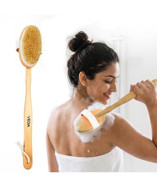 Natural Bristle Bath Brush - NBA-1/3