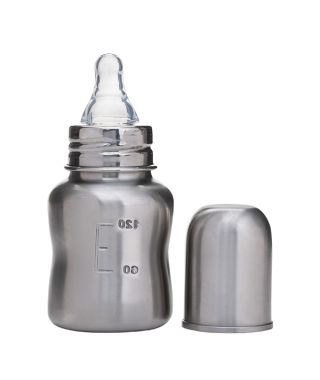 Vega Baby & Mom Steel Feeding Bottle 120ml Regular Neck - VBFB4-05