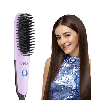 Vega Go Mini Hair Straightener Brush - VHSB-05