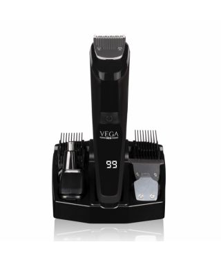 VEGA Men 9-in-1 Multi-Grooming Set with Beard/Hair Trimmer, Nose Trimmer & Body Groomer And Shaver, (VHTH-21)
