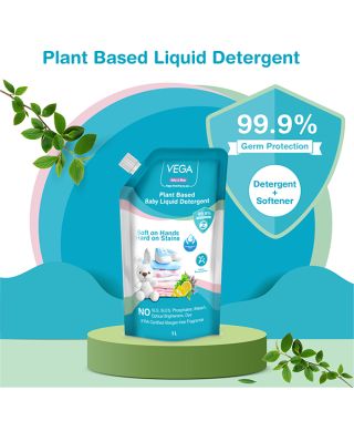 Vega Baby & Mom Liquid Laundry Detergent 1L (Refill) - VBLC3-04