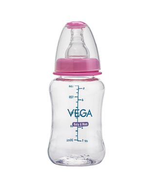 Vega Baby & Mom Tritan Feeding Bottle 150ml Regular Neck - Pink - VBFB3-01