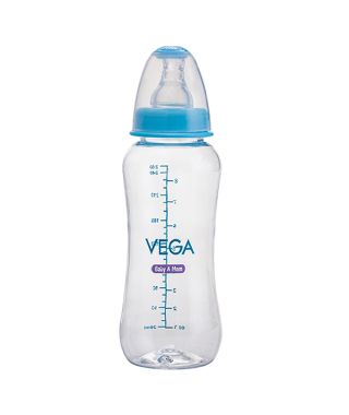 Vega Baby & Mom Tritan Feeding Bottle 250ml Regular Neck - Blue - VBFB3-04