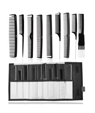 Comb Set of 9-Black - VPVCC-25