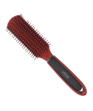 Red & Black  Flat brush for women
