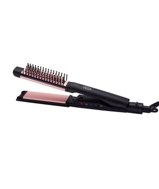 Glam Shine 2 In 1 Hair Straightener & Brush-VHSSB-01