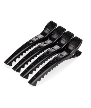 Vega Professional Carbon Section Clips for sectioning ,styling,coloring and makeup- Pack of 4 - VPHSC-02