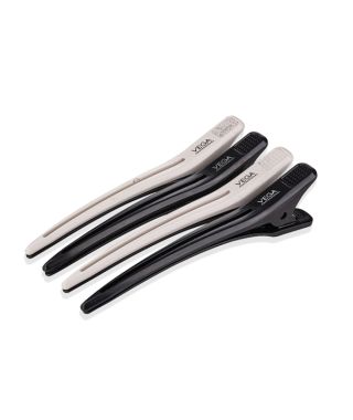 Vega Professional Premium Section Clips for sectioning ,styling ,coloringand makeup - Pack of 4 - VPHSC-04