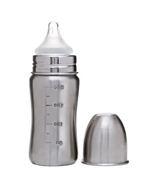 Vega Baby & Mom Steel Feeding Bottle 240ml  Wide Neck - VBFB4-08
