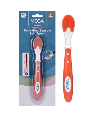 Vega Baby & Mom Heat Sensory soft Weaning spoon - VBWA3-03