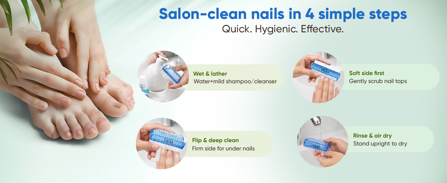 APLUS - Dual Surface Nail Brush - NB-02