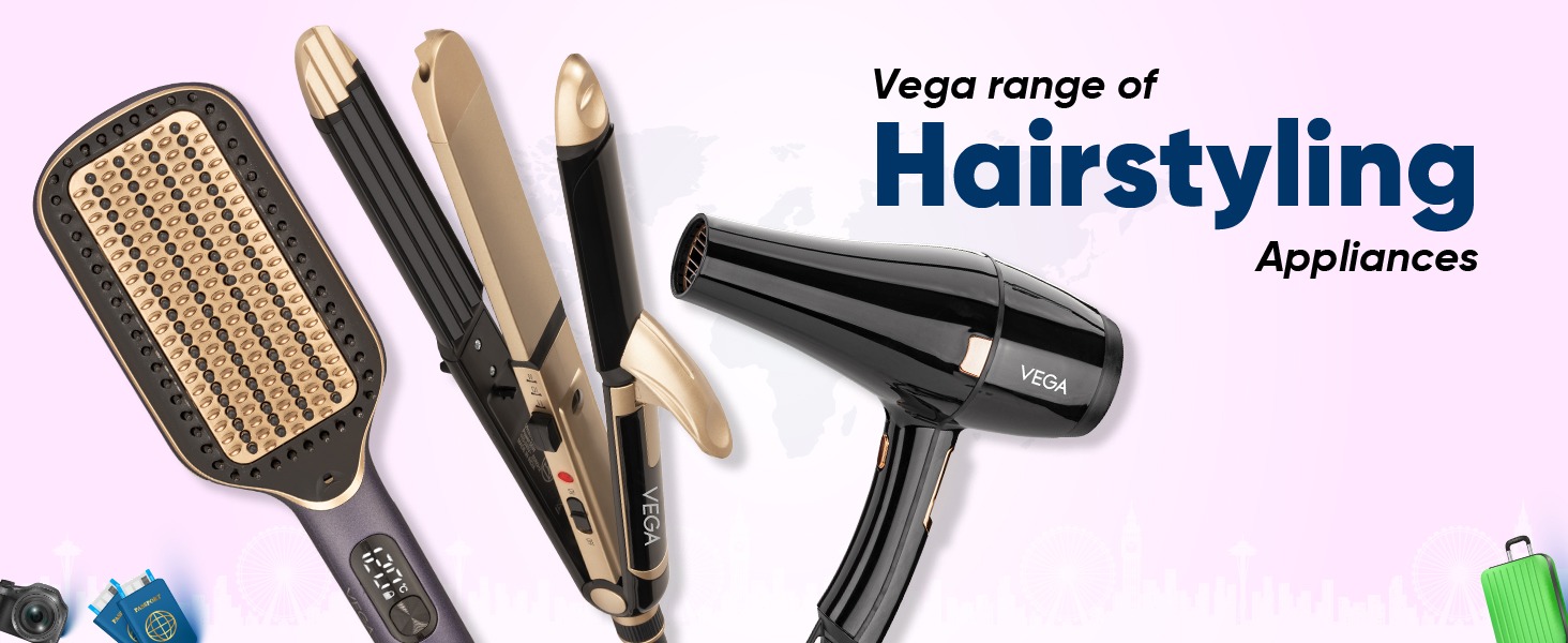 APLUS - Vega Go Mini Hair Straightener Brush - VHSB-05