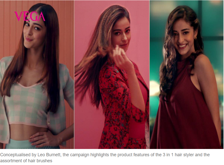 VEGA Announces Fresh Campaigns And TVC Featuring Bollywood Diva Ananya Panday